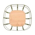 FRUIT BOWL BAMBOO ESSENTIALS METALLIC 24x24x12.7cm OLIVE