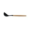 SOUP LADLE BAMBOO ESSENTIALS SILICONE BLACK