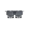 ICE-CUBE TRAY SILICONE 2 CASES ROUND GREY