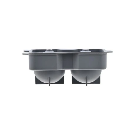 ICE-CUBE TRAY SILICONE 2 CASES ROUND GREY