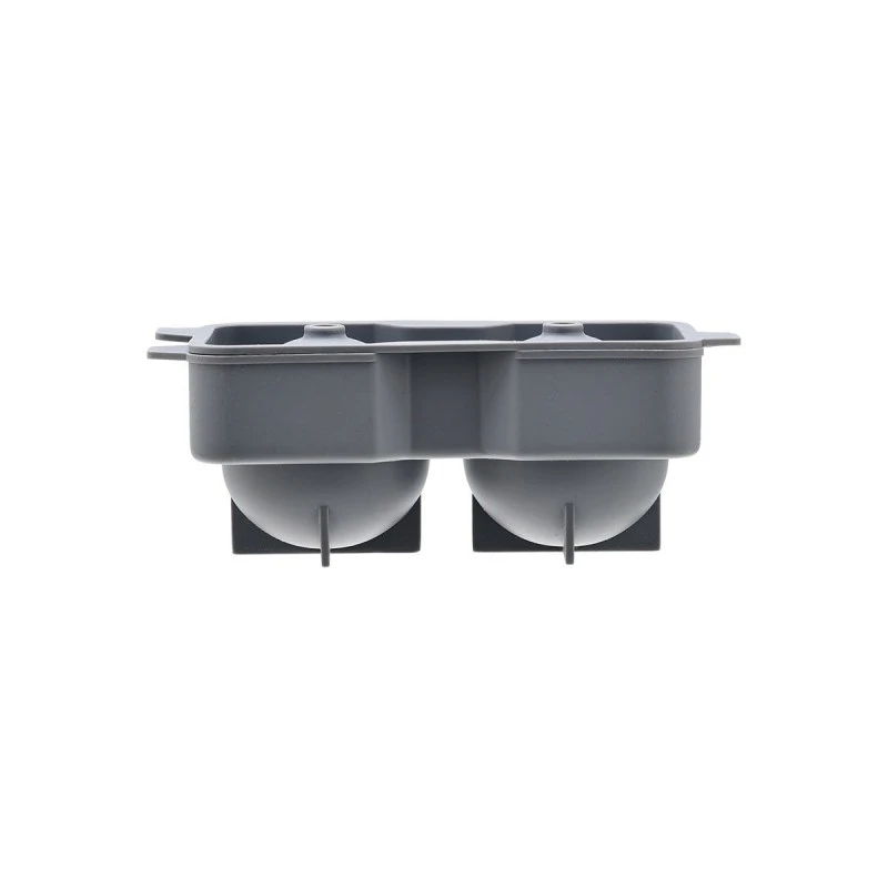 ICE-CUBE TRAY SILICONE 2 CASES ROUND GREY