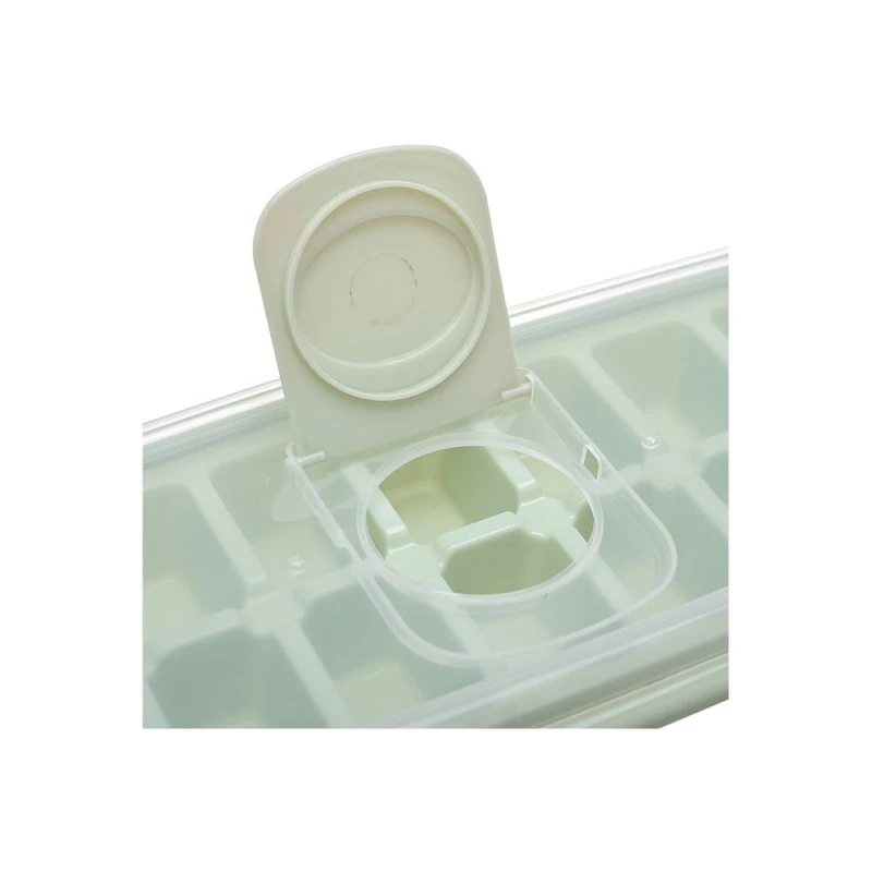 ICE-CUBE TRAY PLASTIC 14 CASES WITH LID MINT