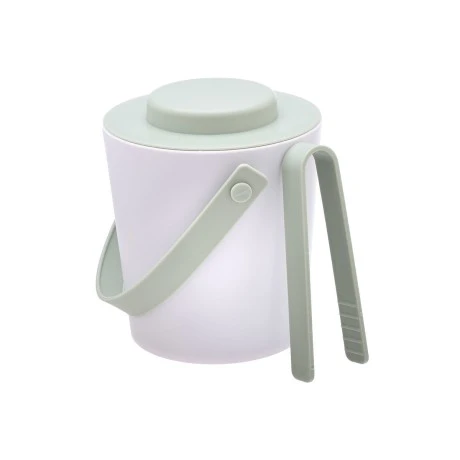 ICE BIN PLASTIC DOUBLE WALL WITH TONG MINT