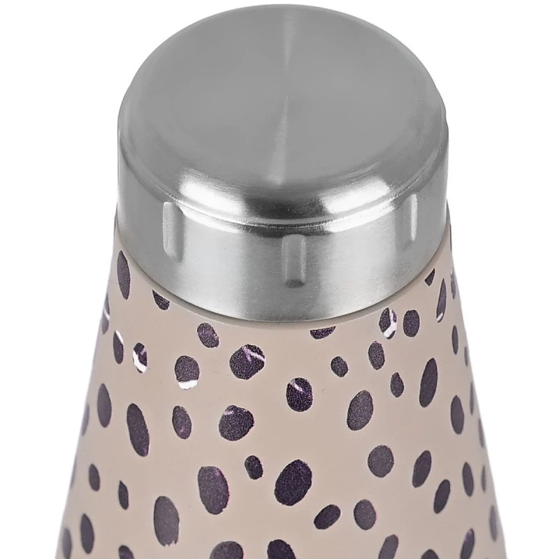 INSULATED BOTTLE TRAVEL FLASK SAVE THE AEGEAN 500ml LEOPARD TAUPE