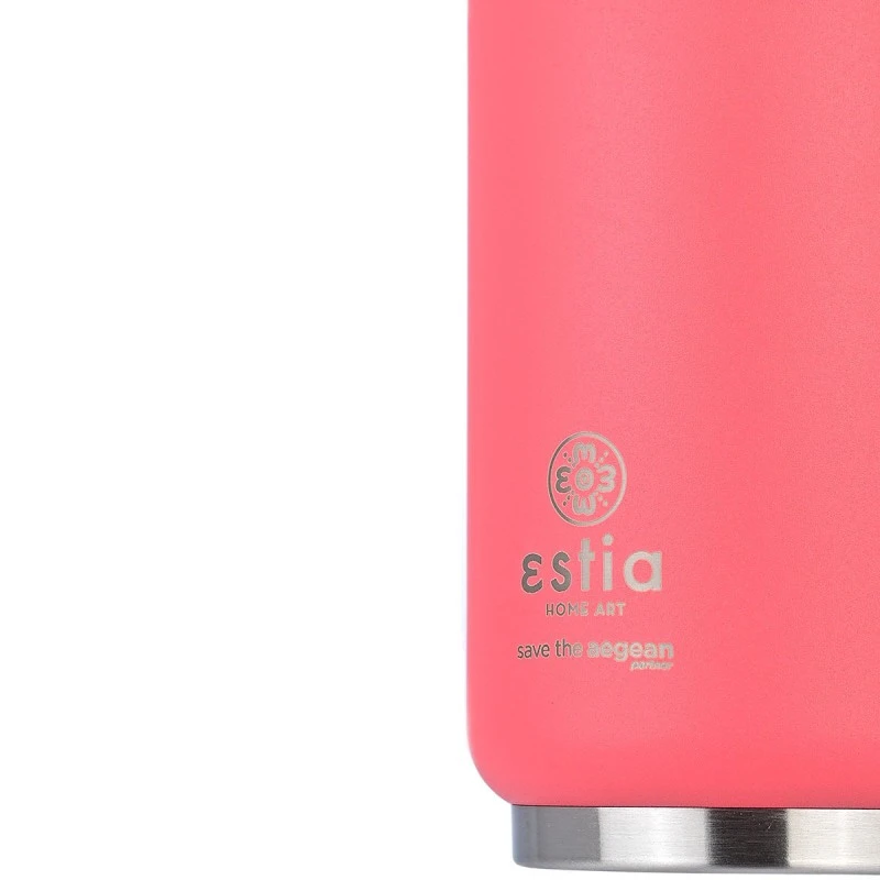 INSULATED TRAVEL CUP SAVE THE AEGEAN  300ml FUSION CORAL