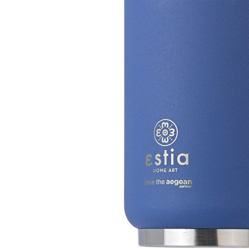 INSULATED TRAVEL CUP SAVE THE AEGEAN  300ml DENIM BLUE