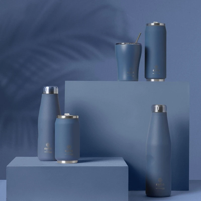 INSULATED TRAVEL CUP SAVE THE AEGEAN  300ml DENIM BLUE