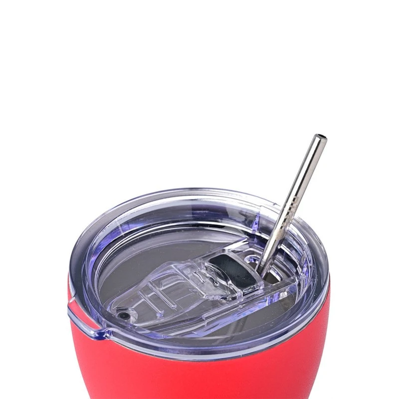INSULATED COFFEE MUG SAVE THE AEGEAN 350ml SCARLET RED