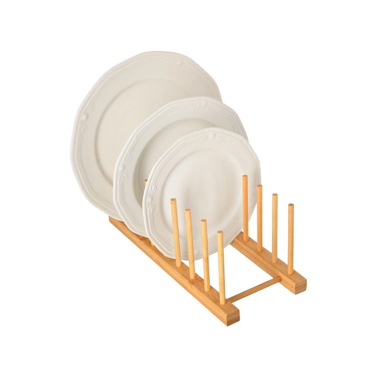 CABINET PLATE RACK BAMBOO ESSENTIALS