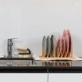 CABINET PLATE RACK BAMBOO ESSENTIALS