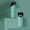 INSULATED BOTTLE TRAVEL CHUG SAVE THE AEGEAN 500ml BERMUDA GREEN