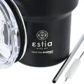 INSULATED MUG LITE SAVE THE AEGEAN 400ml MIDNIGHT BLACK
