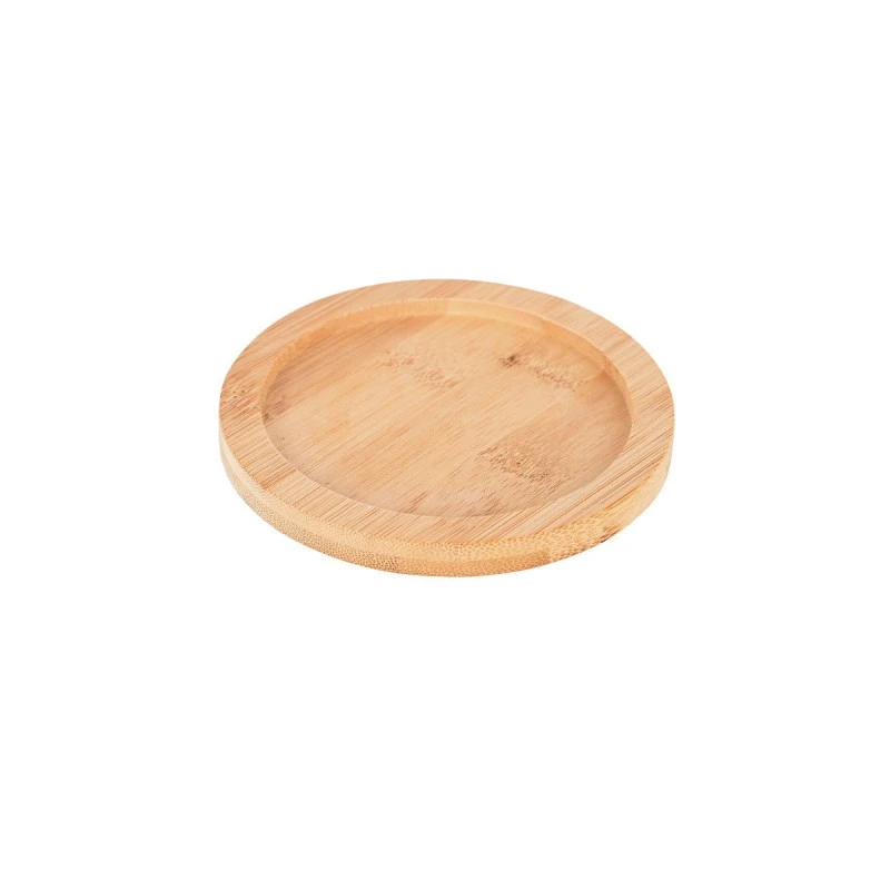 POT IRON CAST IRON  10cm WITH BAMBOO BASE
