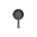 SERVING PAN IRON CAST IRON DEEP 9.5cm WITH BAMBOO BASE