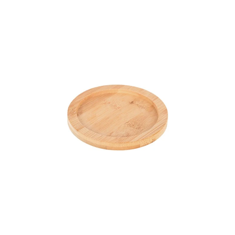 SERVING PAN IRON CAST IRON DEEP 9.5cm WITH BAMBOO BASE