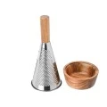 GRATTER ALLURE STAINLESS STEEL CONICAL WITH CONTAINER