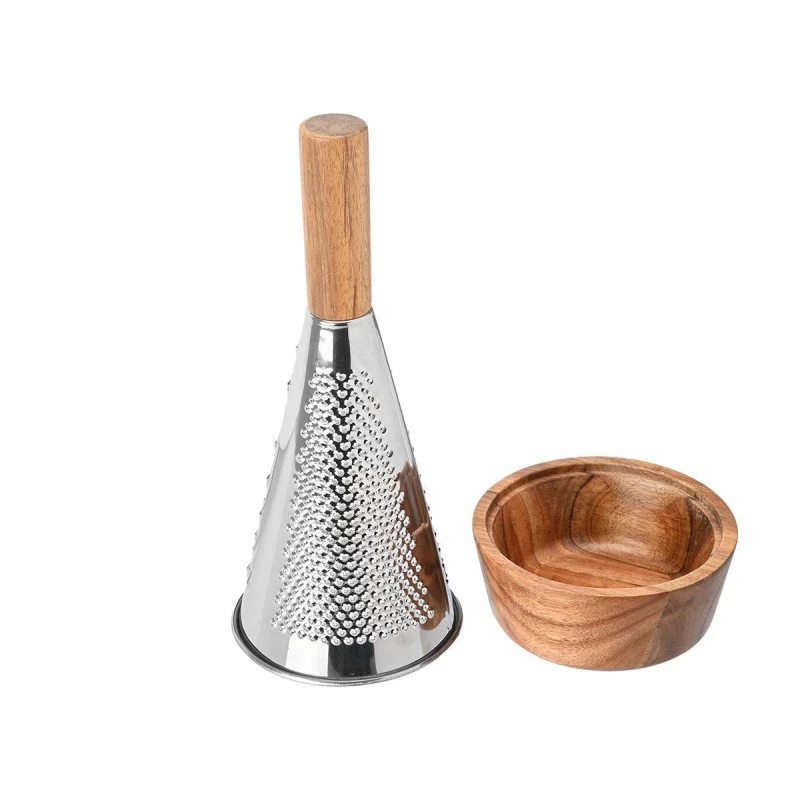 GRATTER ALLURE STAINLESS STEEL CONICAL WITH CONTAINER