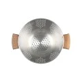 PASTA STRAINER ALLURE STAINLESS STEEL 22cm WITH WOODEN HANDLES