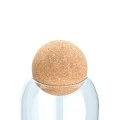 STORAGE CONTAINER GLASS 450ml WITH CORK LID