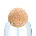 STORAGE CONTAINER GLASS 950ml WITH CORK LID