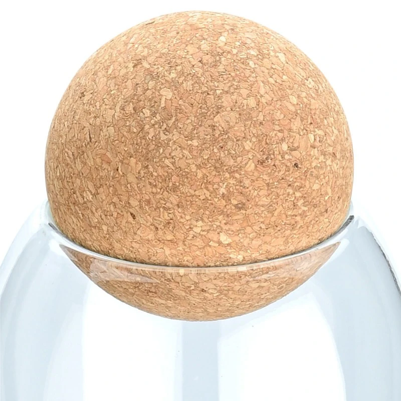 STORAGE CONTAINER GLASS 1300ml WITH CORK LID