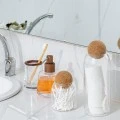 STORAGE CONTAINER GLASS 1300ml WITH CORK LID