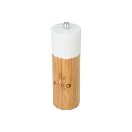 SALT/PEPPER MILL BAMBOO ESSENTIALS 5x16cm WHITE