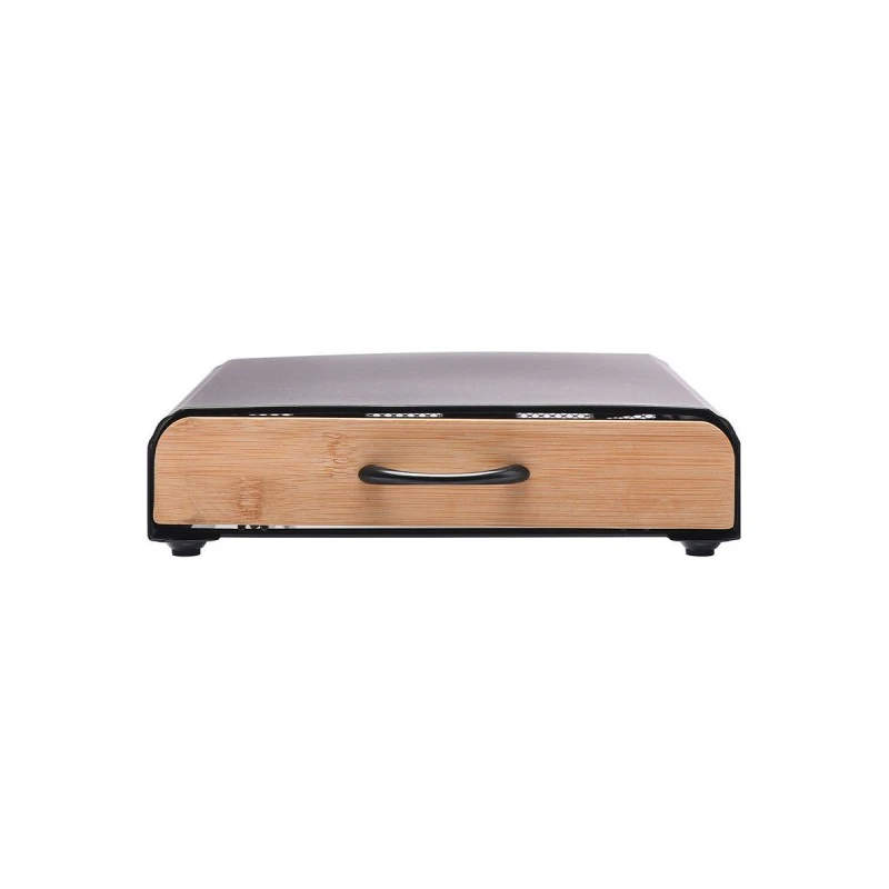 COFFEE CAPSULE DRAWER CASE ΒΑΜΒΟΟ ESSENTIALS METALLIC 60 PLACE BLACK