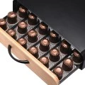 COFFEE CAPSULE DRAWER CASE ΒΑΜΒΟΟ ESSENTIALS METALLIC 60 PLACE BLACK