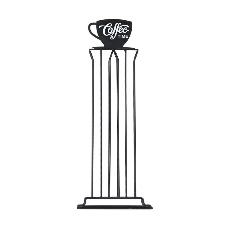 COFFEE CAPSULE HOLDER METAL BLACK COFFEE METALLIC 36 PLACES BLACK