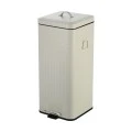 KITCHEN TRASH CAN ANTIGUA SOFT CLOSE  30lt MAT IVORY