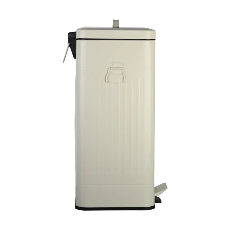 KITCHEN TRASH CAN ANTIGUA SOFT CLOSE  30lt MAT IVORY