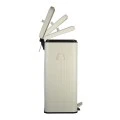KITCHEN TRASH CAN ANTIGUA SOFT CLOSE  30lt MAT IVORY