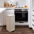 KITCHEN TRASH CAN ANTIGUA SOFT CLOSE  30lt MAT IVORY
