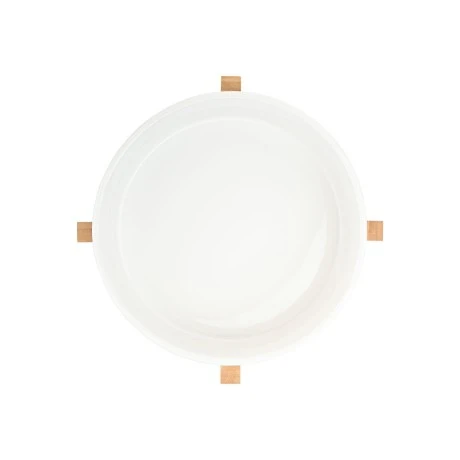 SALAD BOWL BAMBOO ESSENTIALS 27cm WITH BAMBOO BASE
