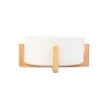 SALAD BOWL BAMBOO ESSENTIALS 27cm WITH BAMBOO BASE