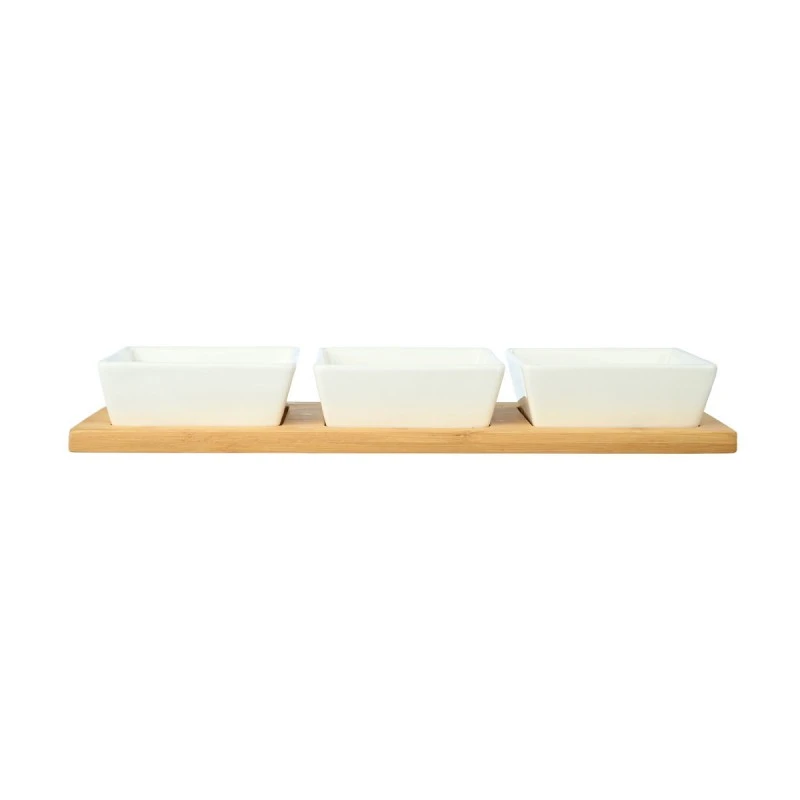 BOWLS BAMBOO ESSENTIALS WITH BAMBOO BASE SET 3 PCS.