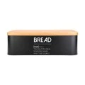 BREAD BOX BAMBOO ESSENTIALS METALLIC 42X23X13CM BLACK