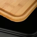 BREAD BOX BAMBOO ESSENTIALS METALLIC 42X23X13CM BLACK