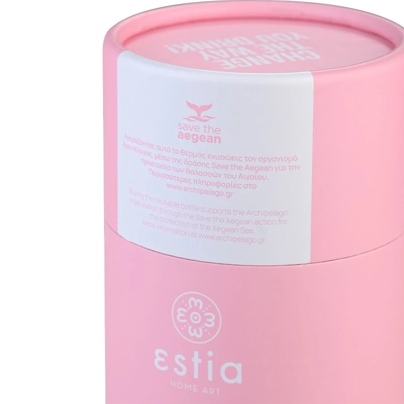 INSULATED TRAVEL MUG SAVE THE AEGEAN 350ml BLOSSOM ROSE