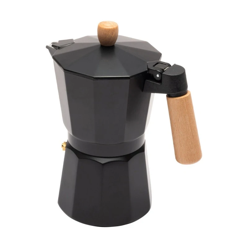ESPRESSO POT 150ml WITH ALUMINUM BODY BLACK