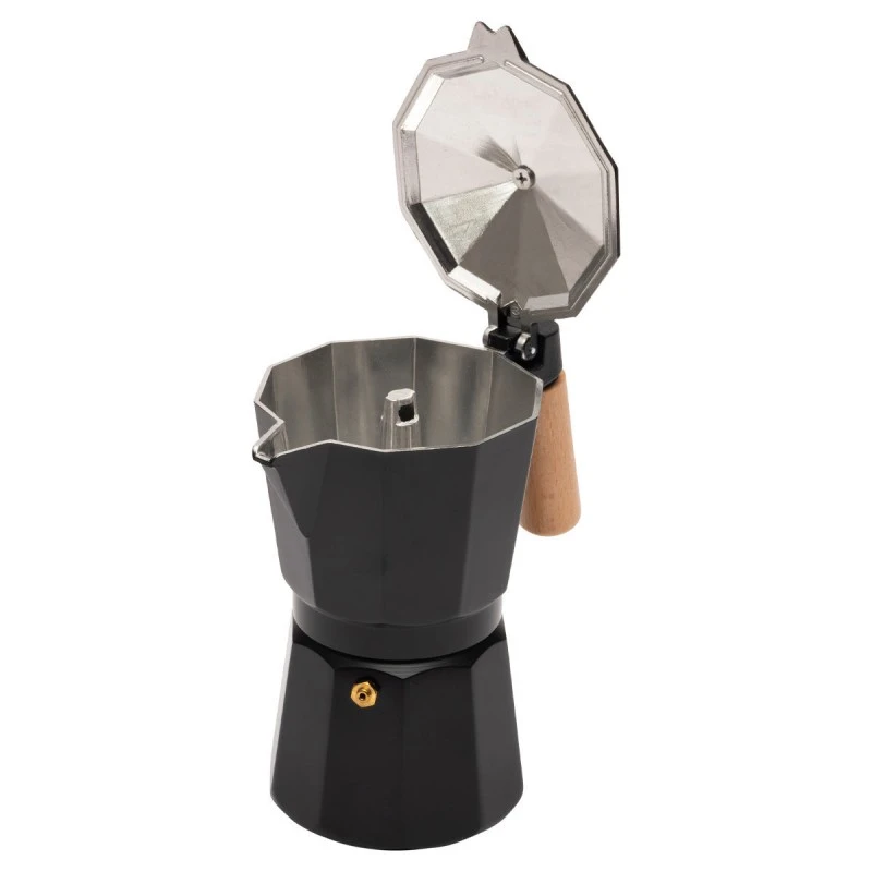 ESPRESSO POT 150ml WITH ALUMINUM BODY BLACK