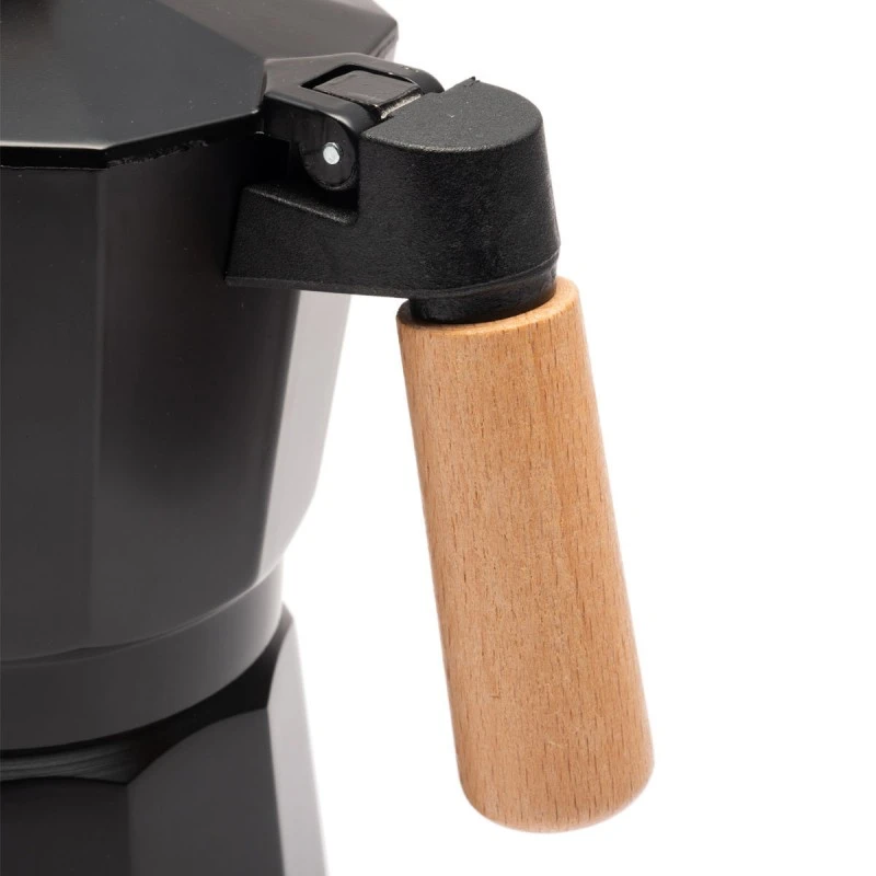 ESPRESSO POT 150ml WITH ALUMINUM BODY BLACK