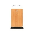 CUTTING BOARD SET BAMBOO ESSENTIALS 5 PCS WITH METAL BASE