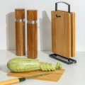 CUTTING BOARD SET BAMBOO ESSENTIALS 5 PCS WITH METAL BASE