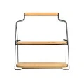 SERVING PLATE BAMBOO ESSENTIALS TWO-TIER
