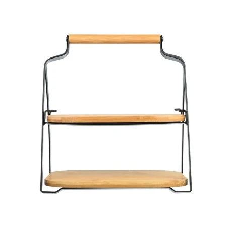 SERVING PLATE BAMBOO ESSENTIALS TWO-TIER