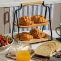 SERVING PLATE BAMBOO ESSENTIALS TWO-TIER