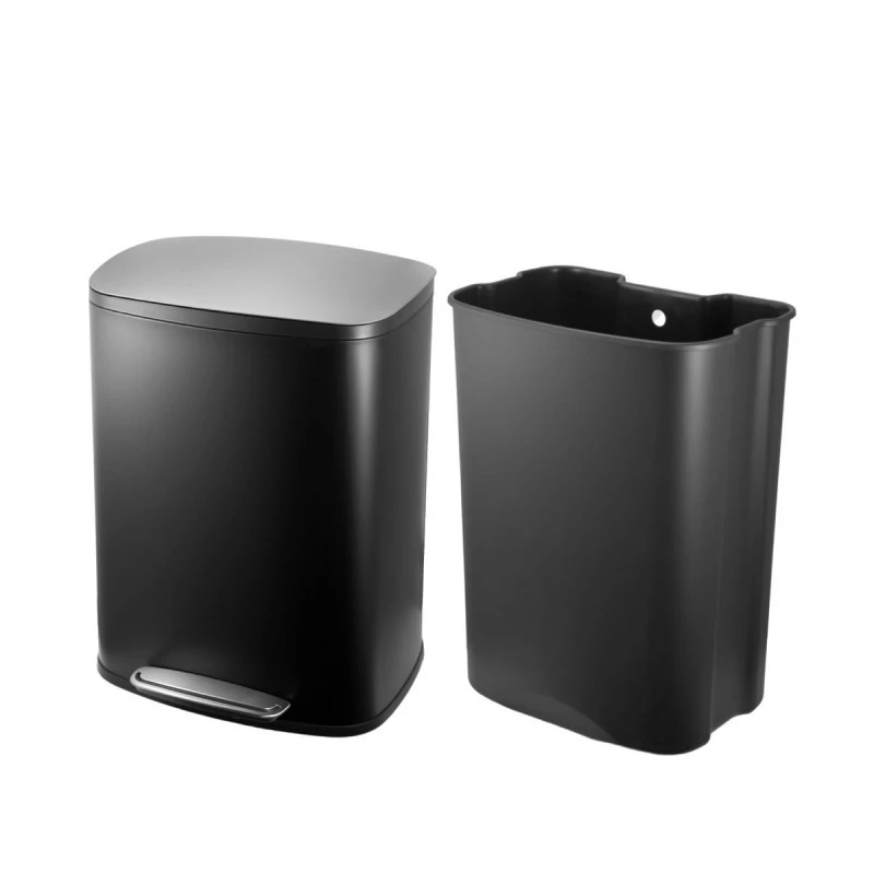 KITHCEN TRASH CAN SOLOPRIME SOFT CLOSE 50lt BLACK