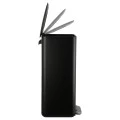 KITHCEN TRASH CAN CUBIC SOFT CLOSE 30LT BLACK